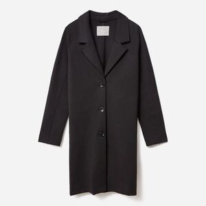 Everlane Black Single-Breasted Long Coat